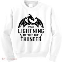 I Was Lightning Before The Thunder Kids Sweatshirt thumb 0