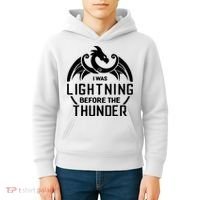 I Was Lightning Before The Thunder Kids Hoodie thumb 4