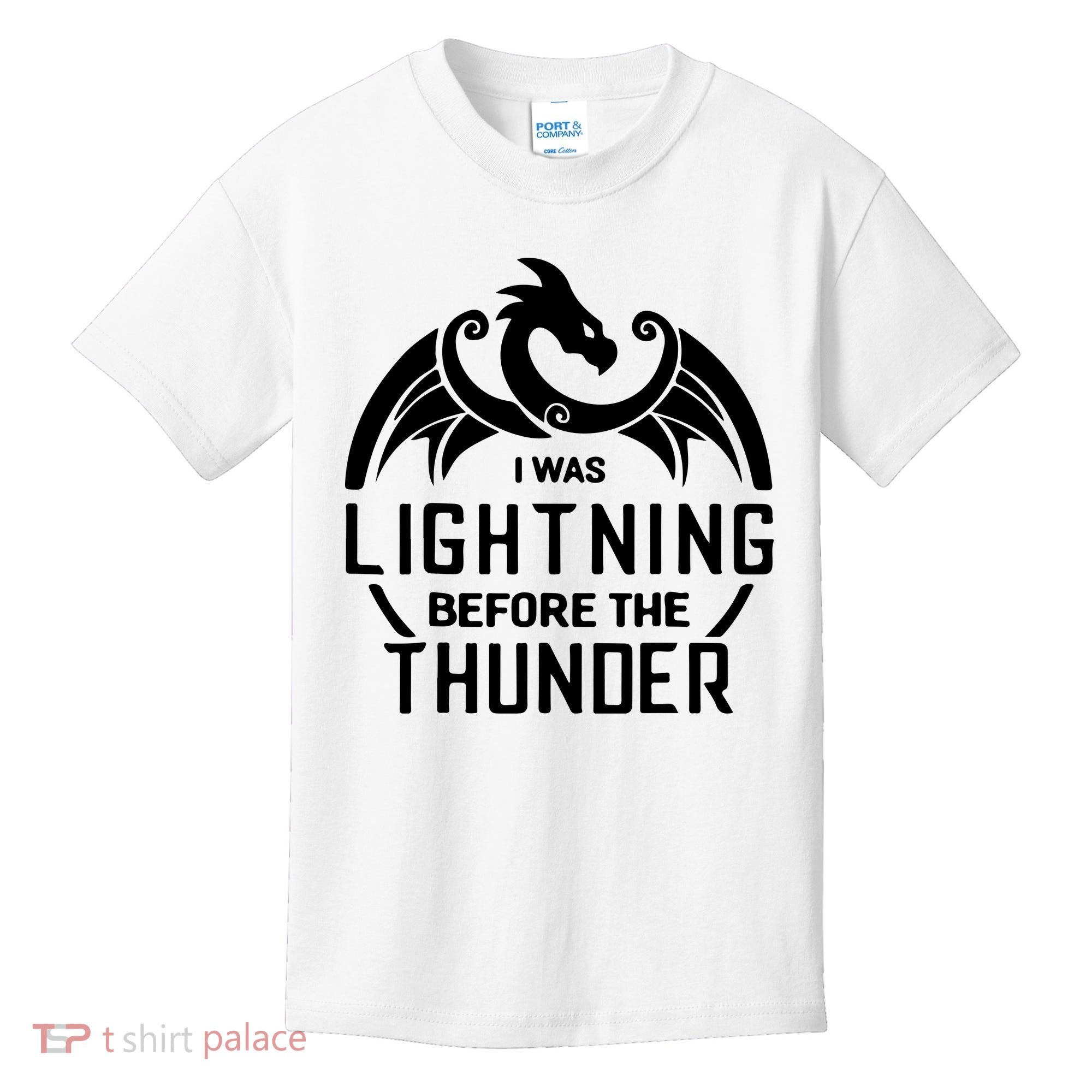 I Was Lightning Before The Thunder Kids T-Shirt