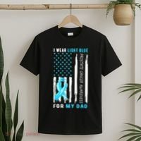 I Wear Light Blue For My Dad Prostate Cancer Awareness T-Shirt thumb 2