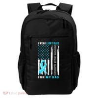I Wear Light Blue For My Dad Prostate Cancer Awareness Backpack thumb 0