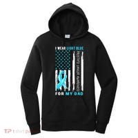 I Wear Light Blue For My Dad Prostate Cancer Awareness Women's Hoodie thumb 0