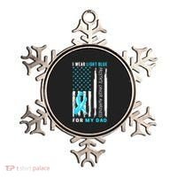 I Wear Light Blue For My Dad Prostate Cancer Awareness Ornament thumb 0