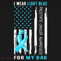 I Wear Light Blue For My Dad Prostate Cancer Awareness Visor thumb 3