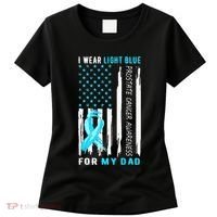 I Wear Light Blue For My Dad Prostate Cancer Awareness Women's T-Shirt thumb 0
