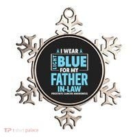 I Wear Light Blue For My Father In Law Prostate Cancer Ornament thumb 0