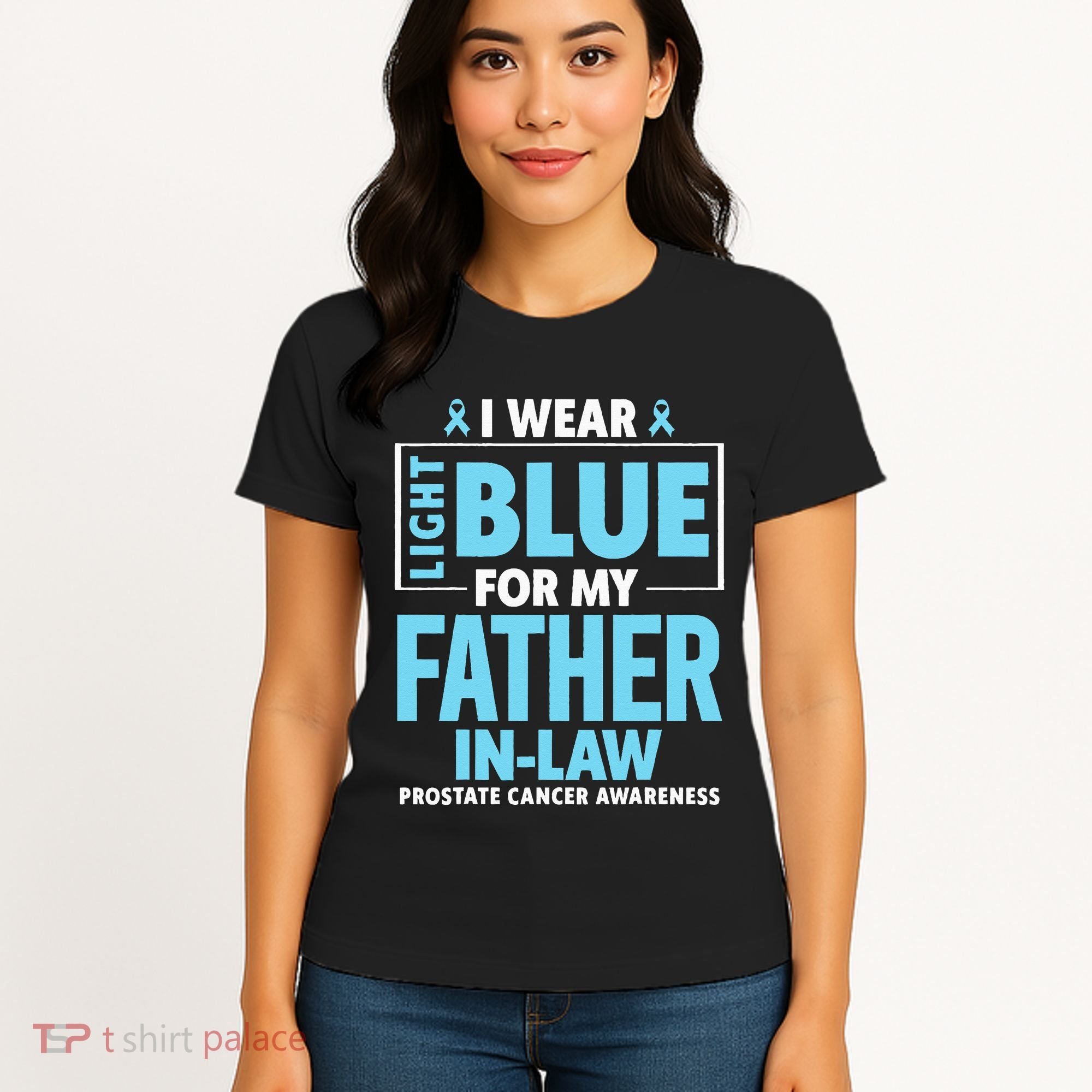 I Wear Light Blue For My Father In Law Prostate Cancer Women's T-Shirt