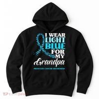 I Wear Light Blue For My Grandpa Prostate Cancer Awareness Hoodie thumb 0