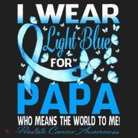 I Wear Light Blue For My Papa Prostate Cancer Awareness Women's Sweatshirt thumb 2