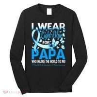 I Wear Light Blue For My Papa Prostate Cancer Awareness Long Sleeve Shirt thumb 0