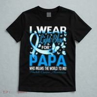 I Wear Light Blue For My Papa Prostate Cancer Awareness T-Shirt thumb 5