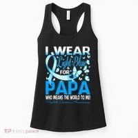 I Wear Light Blue For My Papa Prostate Cancer Awareness Women's Tank Top thumb 0