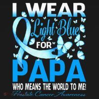 I Wear Light Blue For My Papa Prostate Cancer Awareness Women's Tank Top thumb 5
