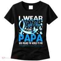 I Wear Light Blue For My Papa Prostate Cancer Awareness Women's T-Shirt thumb 0