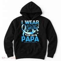 I Wear Light Blue For My Papa Prostate Cancer Awareness Hoodie thumb 0