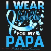 I Wear Light Blue For My Papa Prostate Cancer Awareness Apron thumb 3