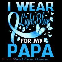 I Wear Light Blue For My Papa Prostate Cancer Awareness Sweatshirt thumb 3