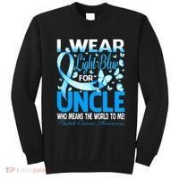 I Wear Light Blue For My Uncle Prostate Cancer Awareness Sweatshirt thumb 0