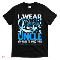 I Wear Light Blue For My Uncle Prostate Cancer Awareness T-Shirt thumb 0