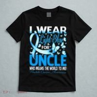I Wear Light Blue For My Uncle Prostate Cancer Awareness T-Shirt thumb 5