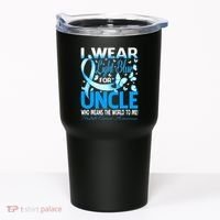 I Wear Light Blue For My Uncle Prostate Cancer Awareness Tumbler thumb 0