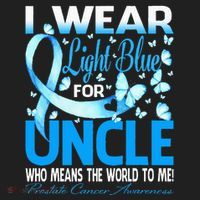 I Wear Light Blue For My Uncle Prostate Cancer Awareness Hat thumb 2