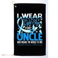 I Wear Light Blue For My Uncle Prostate Cancer Awareness Golf Towel thumb 0