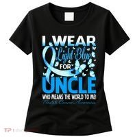 I Wear Light Blue For My Uncle Prostate Cancer Awareness Women's T-Shirt thumb 0