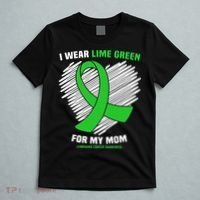 I Wear Lime Green For My Mom Lymphoma Cancer Awareness T-Shirt thumb 5