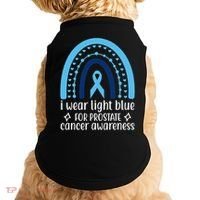 I Wear Light Blue For Prostate Cancer Awareness Doggie Tank thumb 0