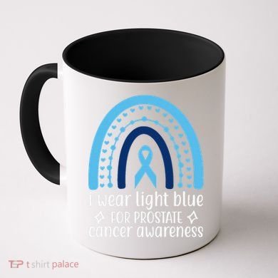 I Wear Light Blue For Prostate Cancer Awareness Coffee Mug
