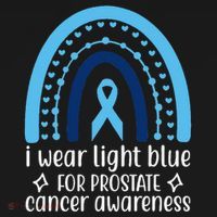 I Wear Light Blue For Prostate Cancer Awareness Women's Hoodie thumb 2