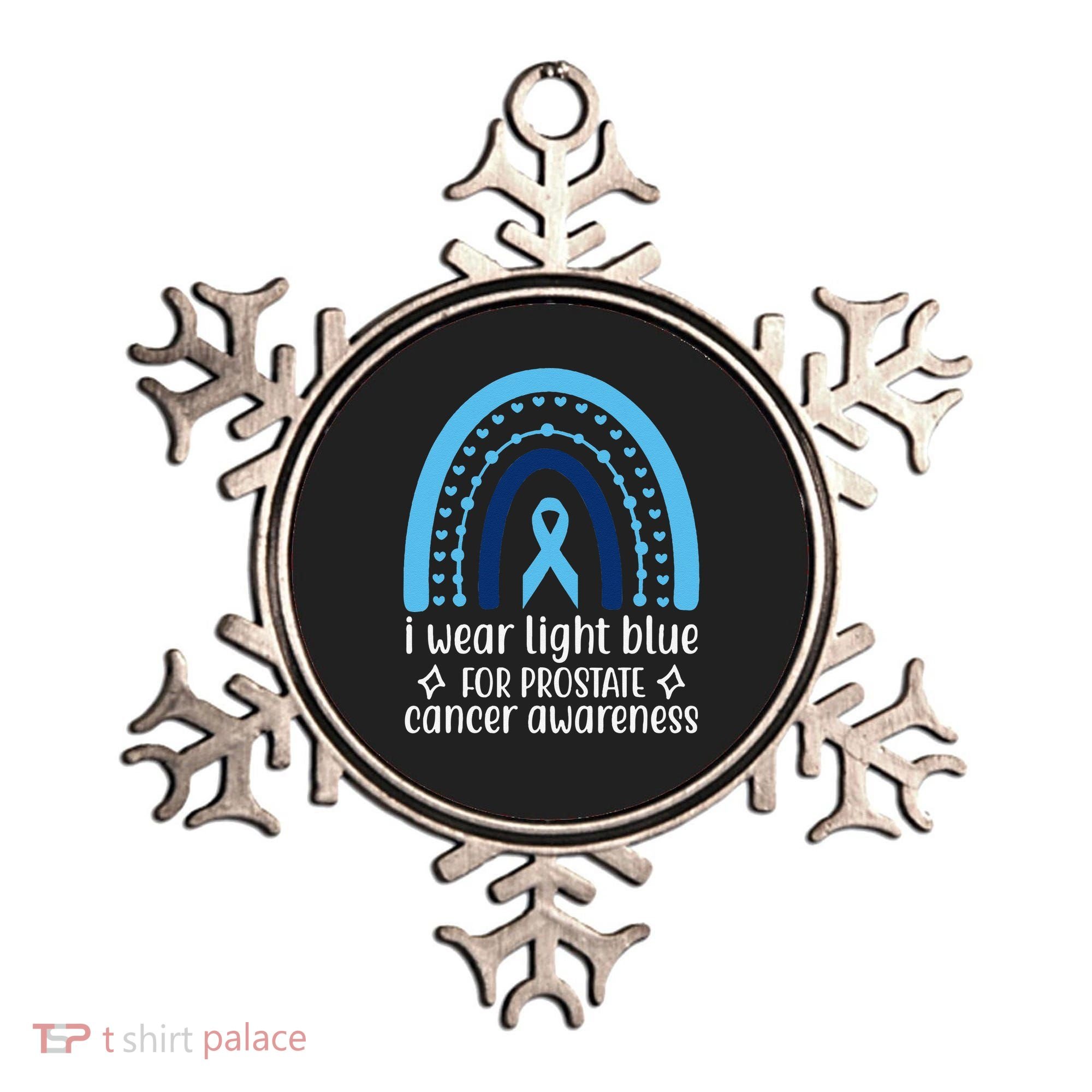 I Wear Light Blue For Prostate Cancer Awareness Ornament