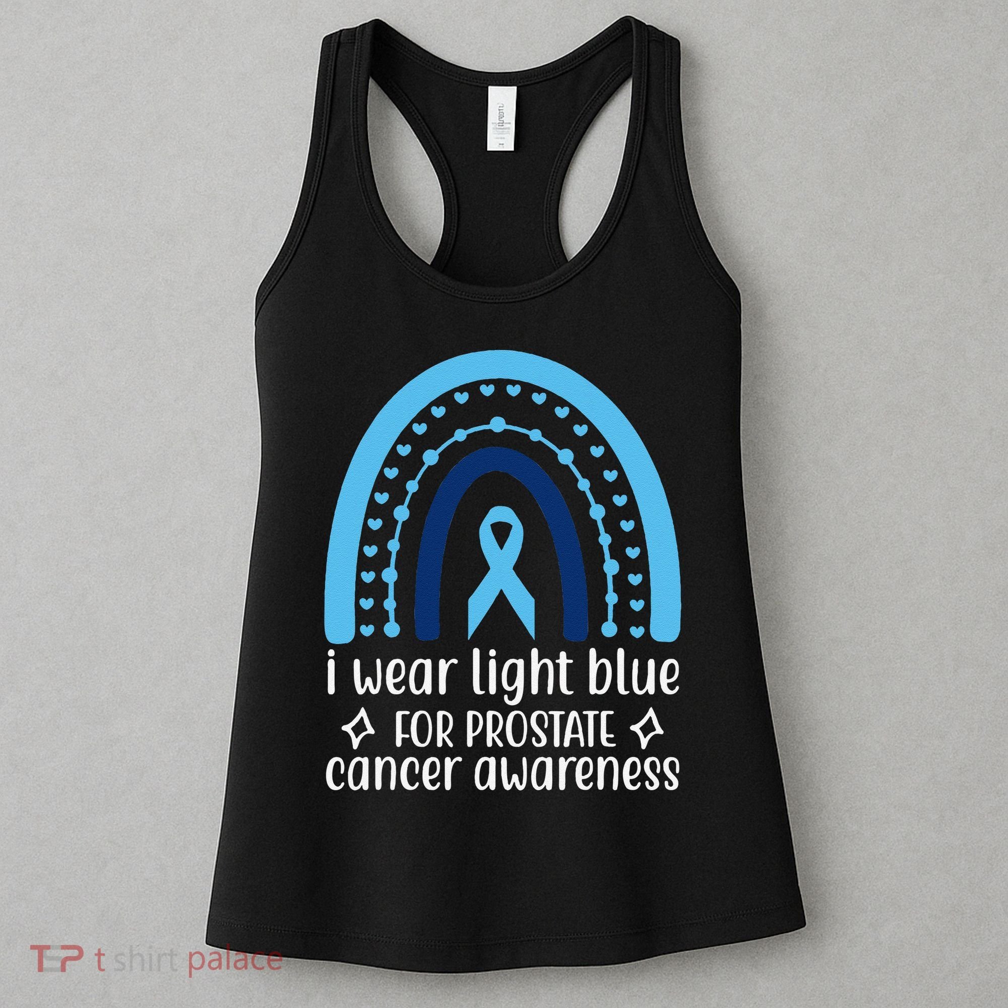 I Wear Light Blue For Prostate Cancer Awareness Women's Tank Top