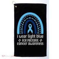 I Wear Light Blue For Prostate Cancer Awareness Golf Towel thumb 0