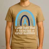 I Wear Light Blue For Prostate Cancer Awareness T-Shirt thumb 3