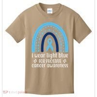 I Wear Light Blue For Prostate Cancer Awareness Kids T-Shirt thumb 0