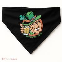 Irish Whiskey Lover St Patricks Day USA-Made Doggie Bandana thumb 0