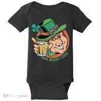 Irish Whiskey Lover St Patricks Day Baby Bodysuit thumb 0