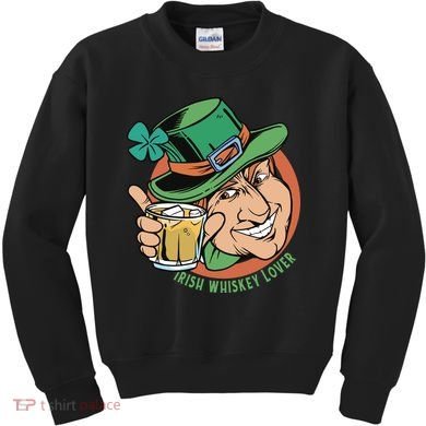 Irish Whiskey Lover St Patricks Day Kids Sweatshirt