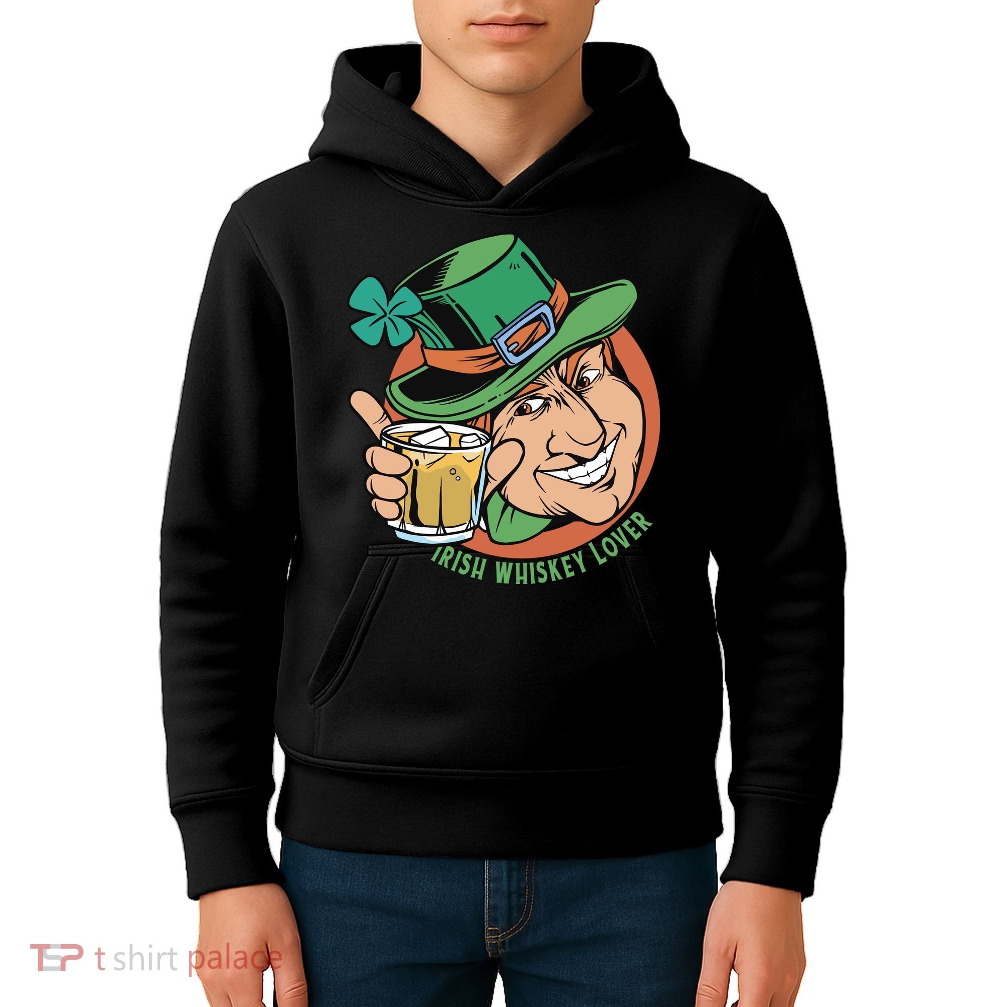 Irish Whiskey Lover St Patricks Day Kids Hoodie