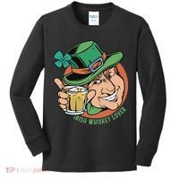 Irish Whiskey Lover St Patricks Day Kids Long Sleeve Shirt thumb 0