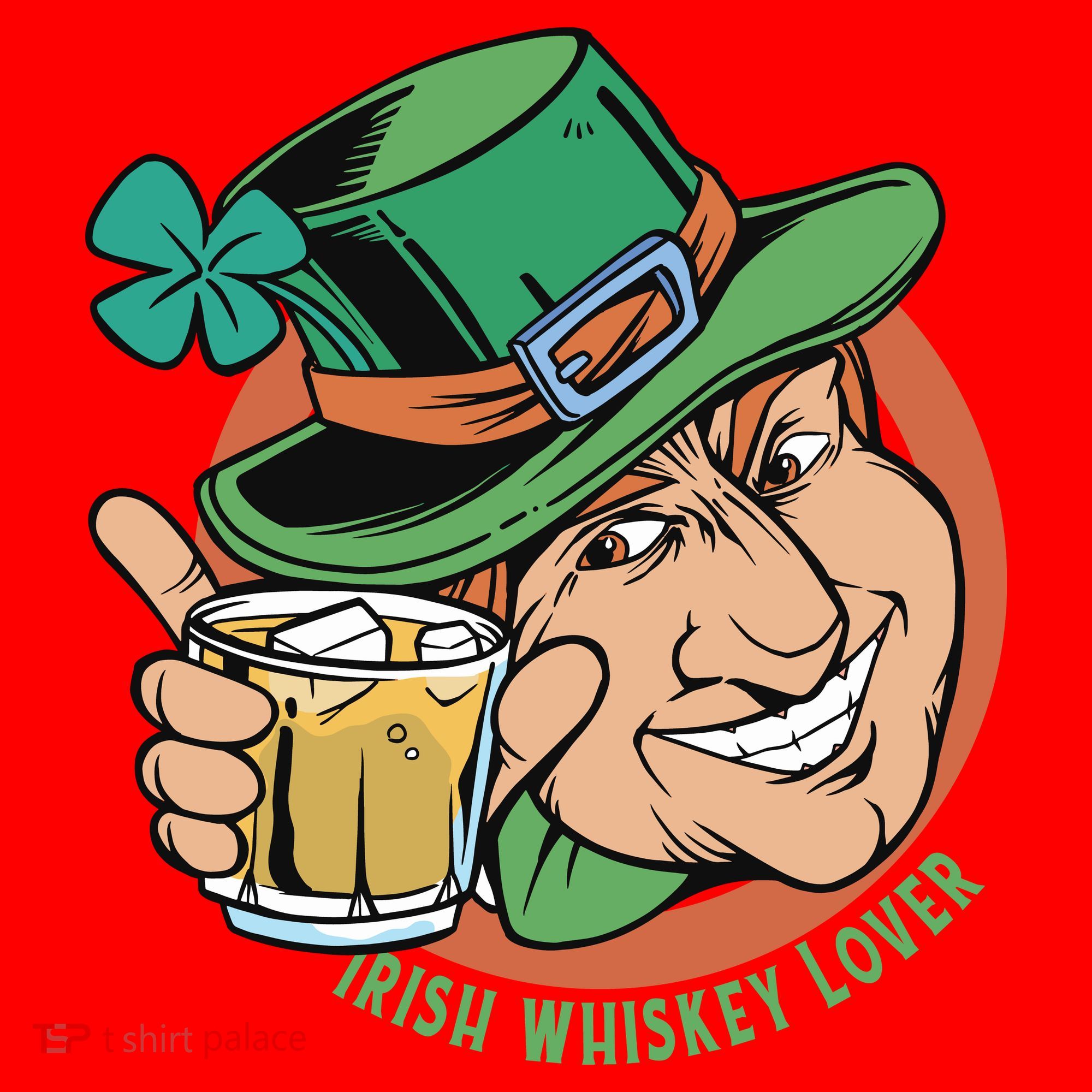 Irish Whiskey Lover St Patricks Day Santa Hat
