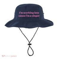 IM Working Late Cause IM A Singer Funny Sweat Bucket Hat thumb 0