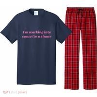 IM Working Late Cause IM A Singer Funny Sweat Pajama Set thumb 0