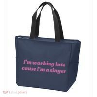 IM Working Late Cause IM A Singer Funny Sweat Tote Bag thumb 3