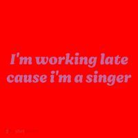IM Working Late Cause IM A Singer Funny Sweat Santa Hat thumb 1