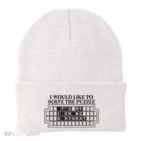 I Would Like To Solve The Puzzle Fuck The Patriarchy Beanie thumb 0