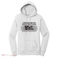 I Would Like To Solve The Puzzle Fuck The Patriarchy Women's Hoodie thumb 0