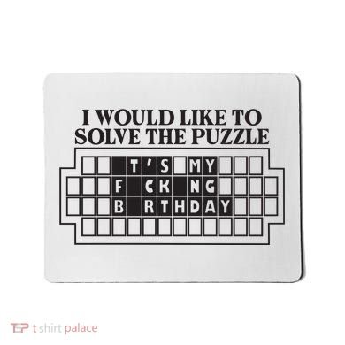 I Would Like To Solve The Puzzle Fuck The Patriarchy Mousepad